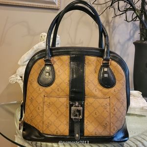 L.A.M.B. by Gwen Stefani Saddle Kingston Satchel Luxury Designer Leather #623